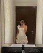 Unique Ivory Bodycon Satin One Shoulder Homecoming Dresses
