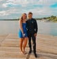 Corset Blue Bodycon Satin Ruched Homecoming Dresses