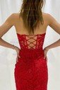 Corset Bodycon Strapless Appliques Homecoming Dresses