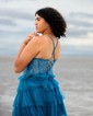 Corset Sweetheart Skater Tulle Tiered Homecoming Dresses