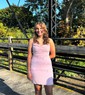 Backless Tight Square Neck Pearl Homecoming Dresses