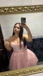 Corset Strapless Tulle Appliques Skater Homecoming Dresses