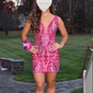 Sparkly V-neck Sequin Lace Bodycon Homecoming Dresses