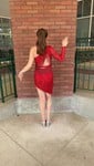 Sparkly Fuchsia Bodycon Sequin One Shoulder Homecoming Dresses