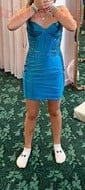 Corset Bodycon Satin Cut Out Homecoming Dresses