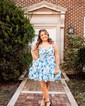 Cute Skater Tiered Ruffle Homecoming Dresses