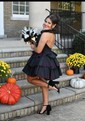 Unique Skater Taffeta Ruffle Tiered Homecoming Dresses