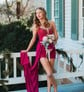 Sparkly Bodycon V-neck Strapless Beaded Homecoming Dresses