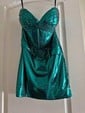 Corset Strapless Metallic Ruched Bodycon Homecoming Dresses