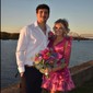 Trendy V-neck Organza Skater Tiered Homecoming Dresses