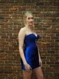 Basic Strapless Satin Appliques Bodycon Homecoming Dresses