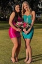 Corset Bodycon Strapless Lace Cut Out Homecoming Dresses