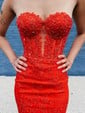 Corset Bodycon Strapless Lace Cut Out Homecoming Dresses