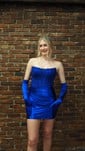 Corset Bodycon Satin Ruched Homecoming Dresses