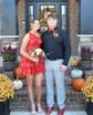 One-Shoulder Glitter Tulle Skater Homecoming Dresses With Appliques Lace