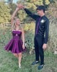 Unique Skater Metallic Pleated Cut Out Homecoming Dresses
