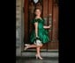 Corset Off-the-shoulder Taffeta Skater Tiered Homecoming Dresses