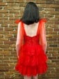 Corset Skater Halter Glitter Tulle Tiered Homecoming Dresses