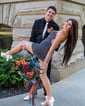 Unique Strapless Tight Pearl Homecoming Dresses