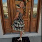 Corset Skater Off-the-shoulder Glitter Tulle Tiered Homecoming Dresses
