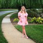 A-line Sweetheart Tulle Puffy Sleeves Homecoming Dresses