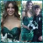 Sparkly Strapless Satin Bodycon Beaded Homecoming Dresses