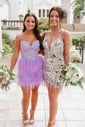 Corset Red Fitted Lace Feathers Homecoming Dresses