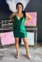 Corset Bodycon V-neck Satin Homecoming Dresses