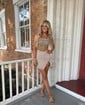 Sparkly Sequin Strapless Bodycon Beaded Homecoming Dresses