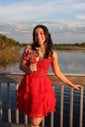 Corset Skater Strapless Tiered Homecoming Dresses