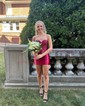 Corset Bodycon Satin Strapless Beaded Homecoming Dresses