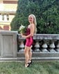 Corset Bodycon Satin Strapless Beaded Homecoming Dresses