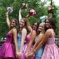 Corset Strapless Organza Skater Homecoming Dresses