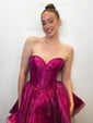 Corset Strapless Organza Skater Homecoming Dresses
