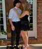 Corset A-line Sweetheart Tulle Tiered Homecoming Dresses
