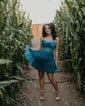 Corset Sweetheart Skater Tulle Tiered Homecoming Dresses