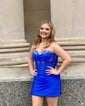 Corset Bodycon Strapless Beaded Homecoming Dresses