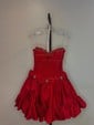 Corset Skater Taffeta Strapless Ruffle Homecoming Dresses with Bow