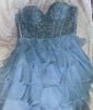 Corset Skater Strapless Tiered Homecoming Dresses