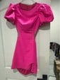 Scoop Neck Tight Stretch Crepe Beaded Short Sleeves Homecoming Dresses