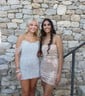 Unique Off-the-shoulder Sequin Bodycon Pearl Homecoming Dresses