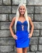 Basic Strapless Satin Appliques Bodycon Homecoming Dresses