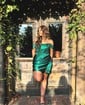 Corset Off-the-shoulder Satin Bodycon Beaded Homecoming Dresses