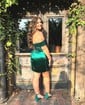 Corset Off-the-shoulder Satin Bodycon Beaded Homecoming Dresses