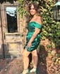 Corset Off-the-shoulder Satin Bodycon Beaded Homecoming Dresses