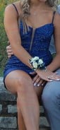Corset Bodycon Beaded Homecoming Dresses
