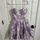 Corset Skater Satin Sweetheart Ruffle Homecoming Dresses