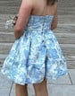 Corset Skater Satin Sweetheart Ruffle Homecoming Dresses