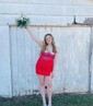 Sparkly Tight Square Neck Beaded Homecoming Dresses