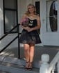 Cute A-line Strapless Satin Beaded Homecoming Dresses